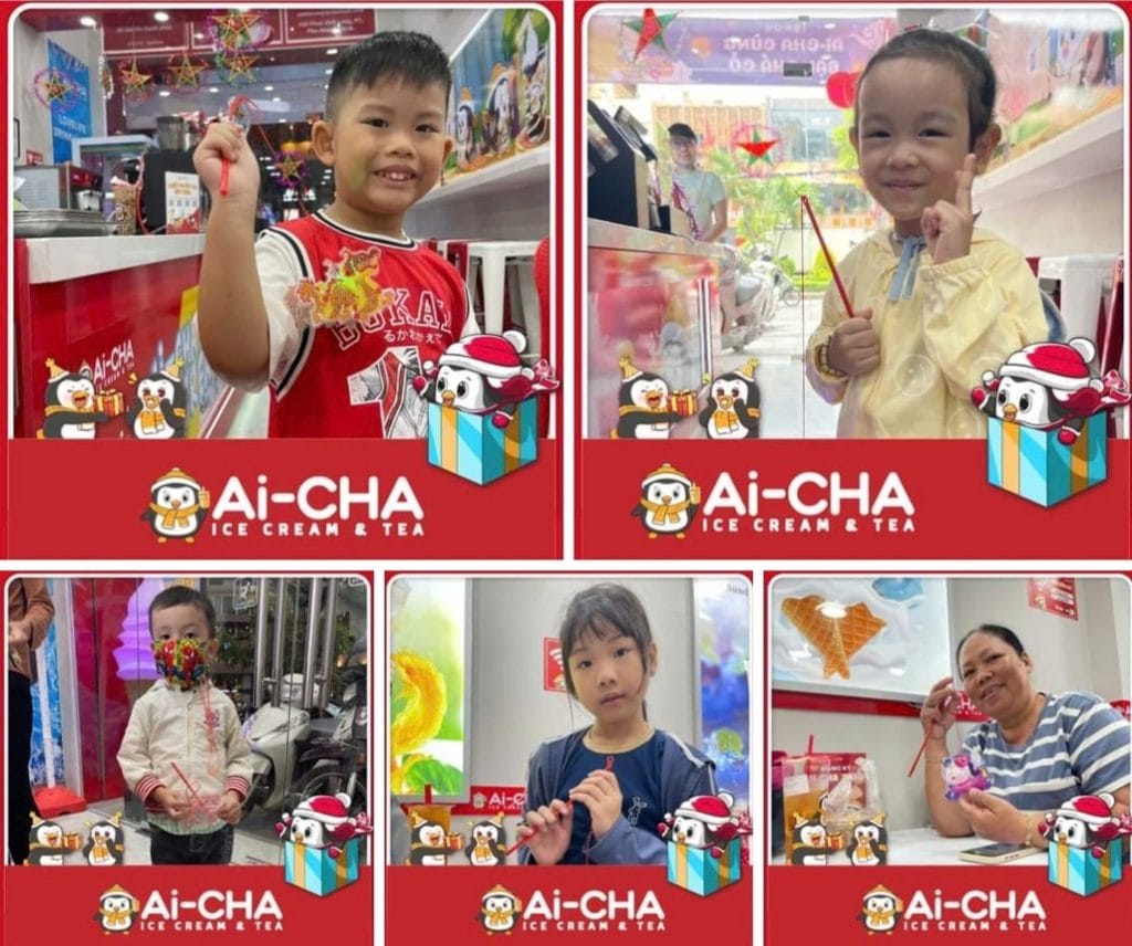 Các bé nhận quà Trung Thu tại Ai-CHA